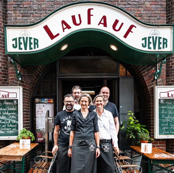 Das Team vom Restaurant Laufauf in Hamburg